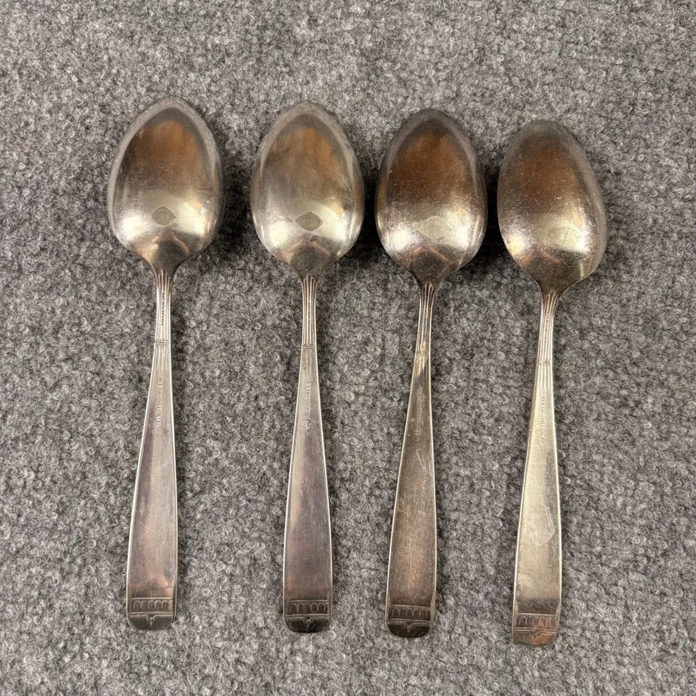 VTG Reed & Barton Italian 1885 Silverplate Tablespoons Set Of 4‎ 8.25